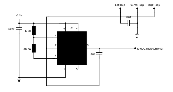 Bee counter sensor circuit diagram