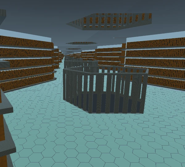 Endless hallway with two real hallway segments